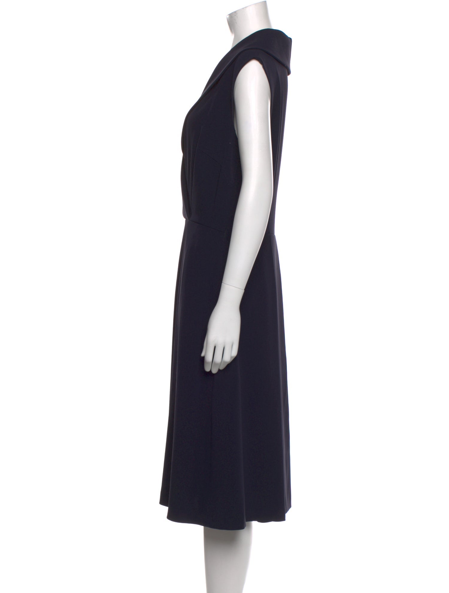 Escada V-Neck Midi Length Dress