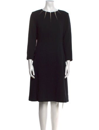 Escada Virgin Wool Knee-Length Dress
