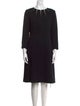 Escada Virgin Wool Knee-Length Dress