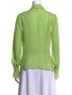 Escada Silk Long Sleeve Button-Up Top