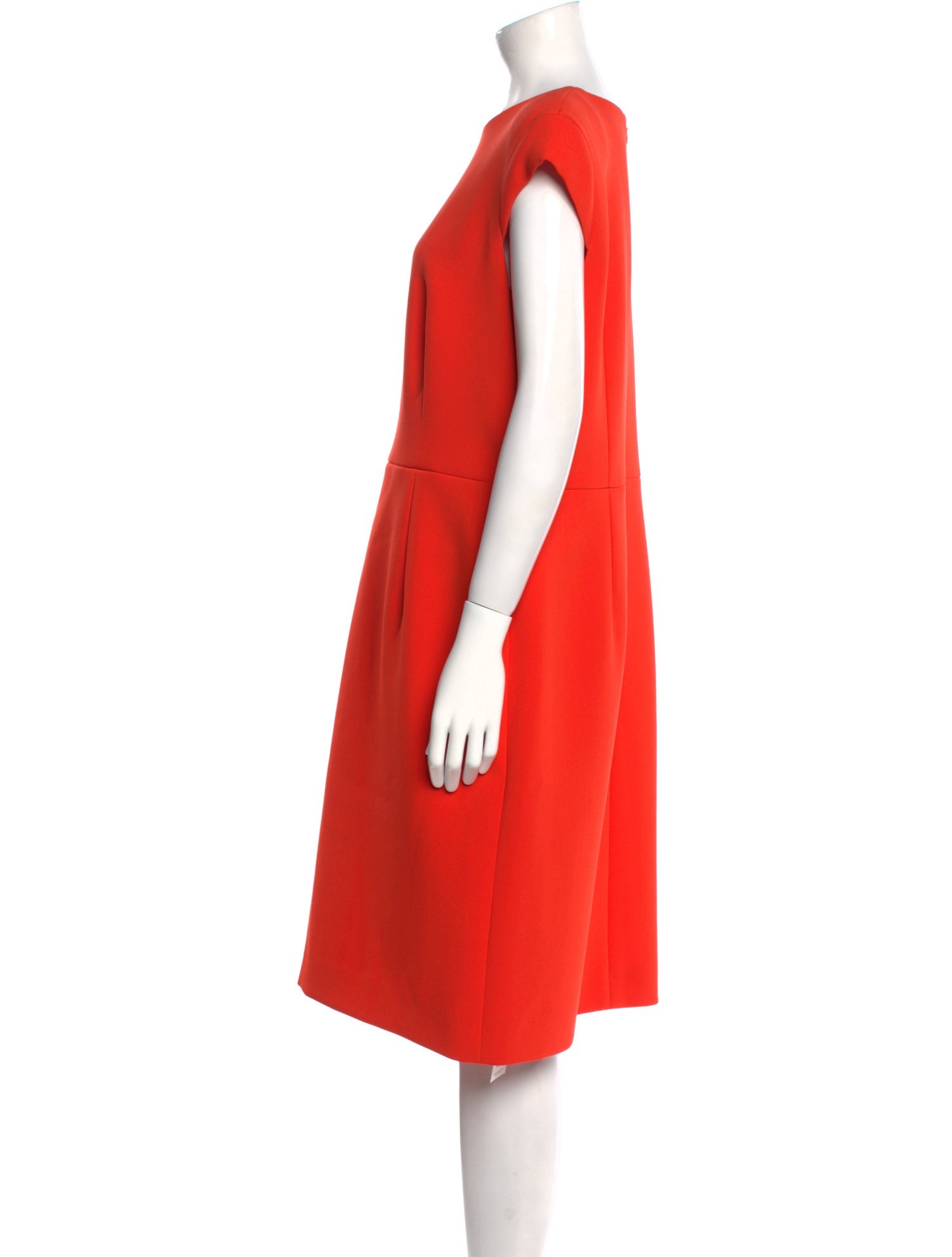 Escada Scoop Neck Midi Length Dress