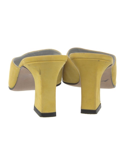 Escada Suede Embroidered Accent Slides