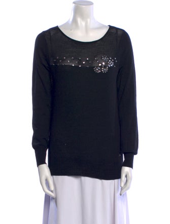 Escada Cashmere Scoop Neck Sweater