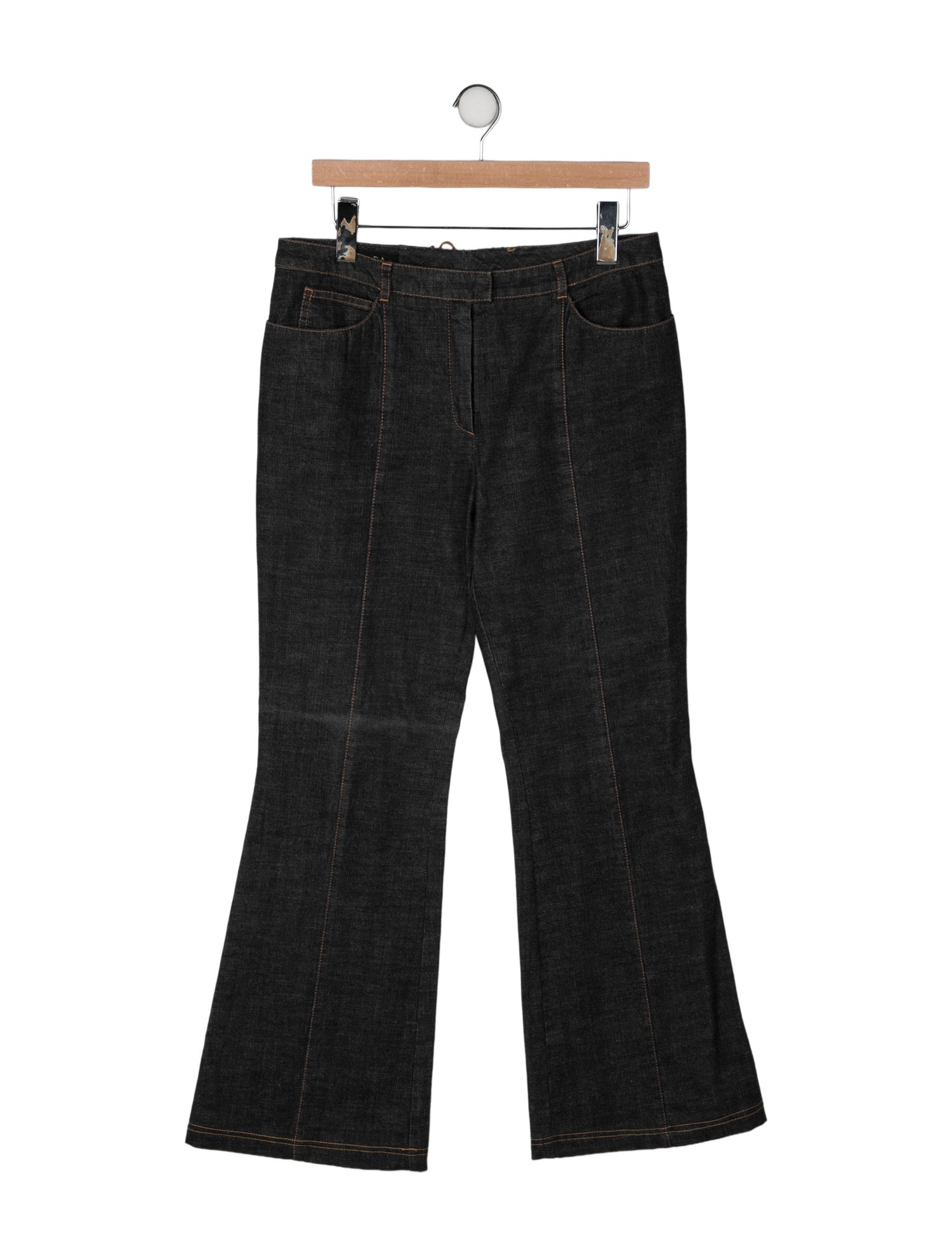 Escada Mid-Rise Wide Leg Jeans