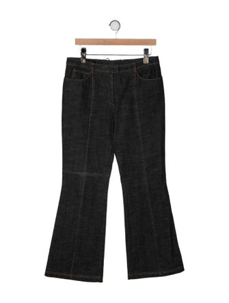 Escada Mid-Rise Wide Leg Jeans