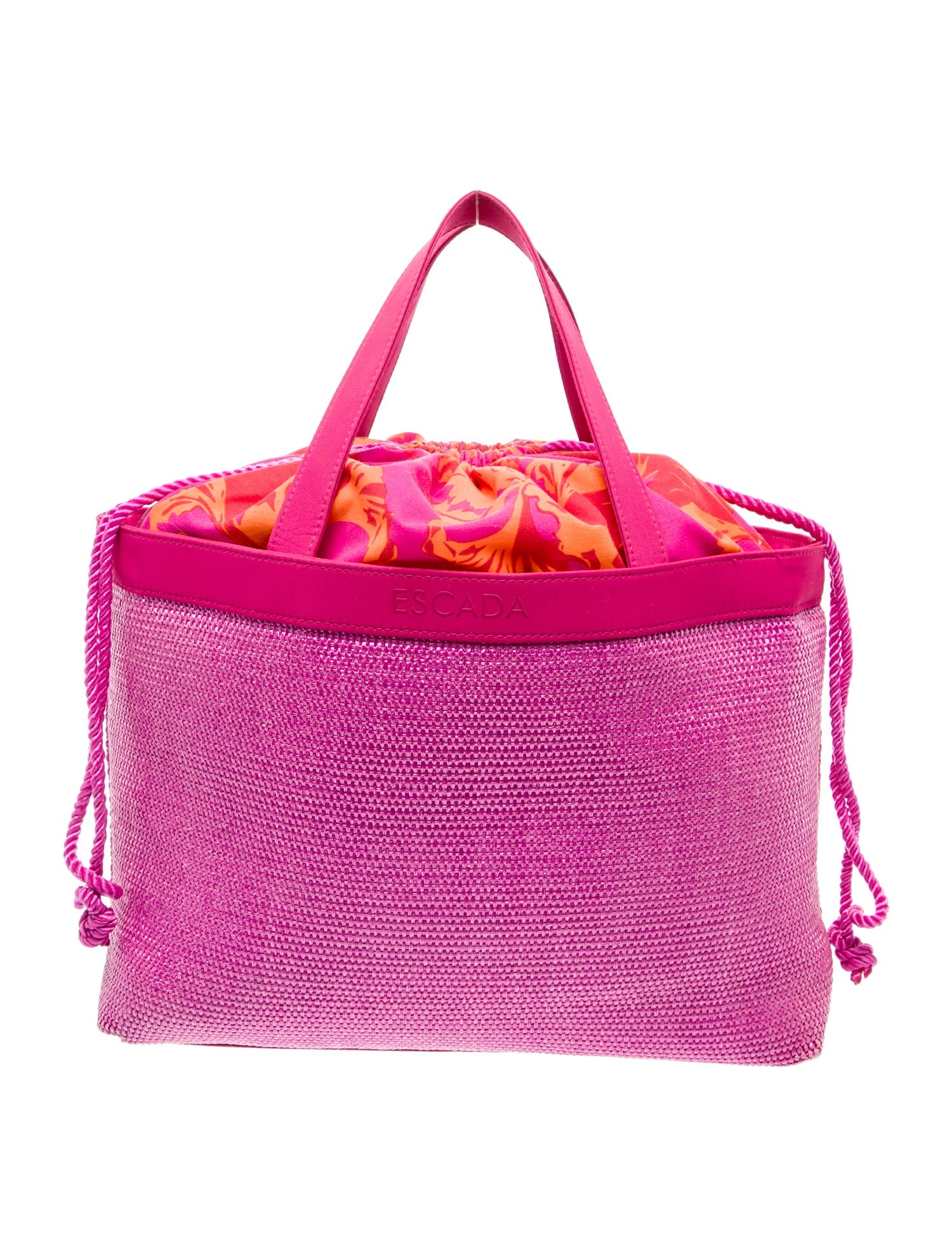 Escada Raffia Weekender Bag