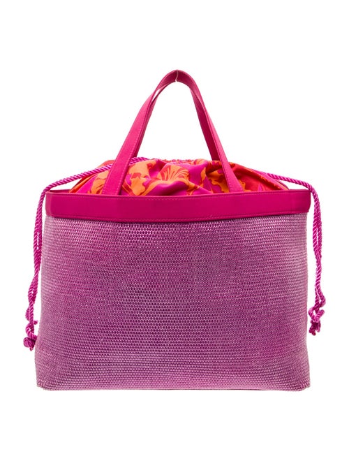 Escada Raffia Weekender Bag