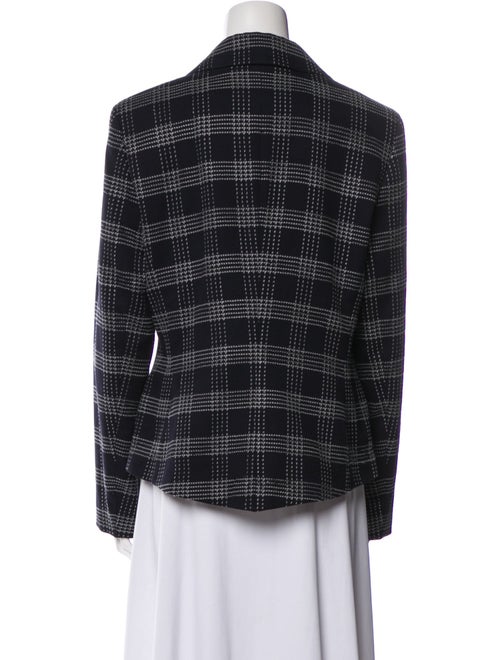 Escada Plaid Print Blazer