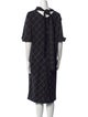Escada Virgin Wool Midi Length Dress