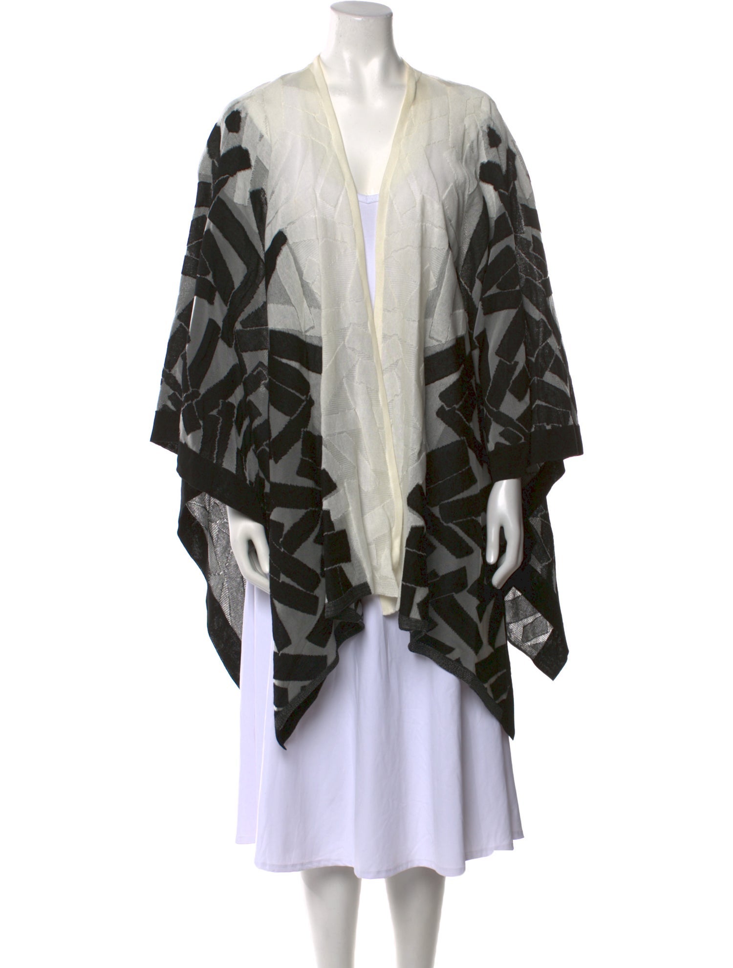 Escada Printed Plunge Neckline Sweater