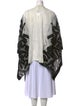 Escada Printed Plunge Neckline Sweater