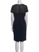 Escada Crew Neck Knee-Length Dress
