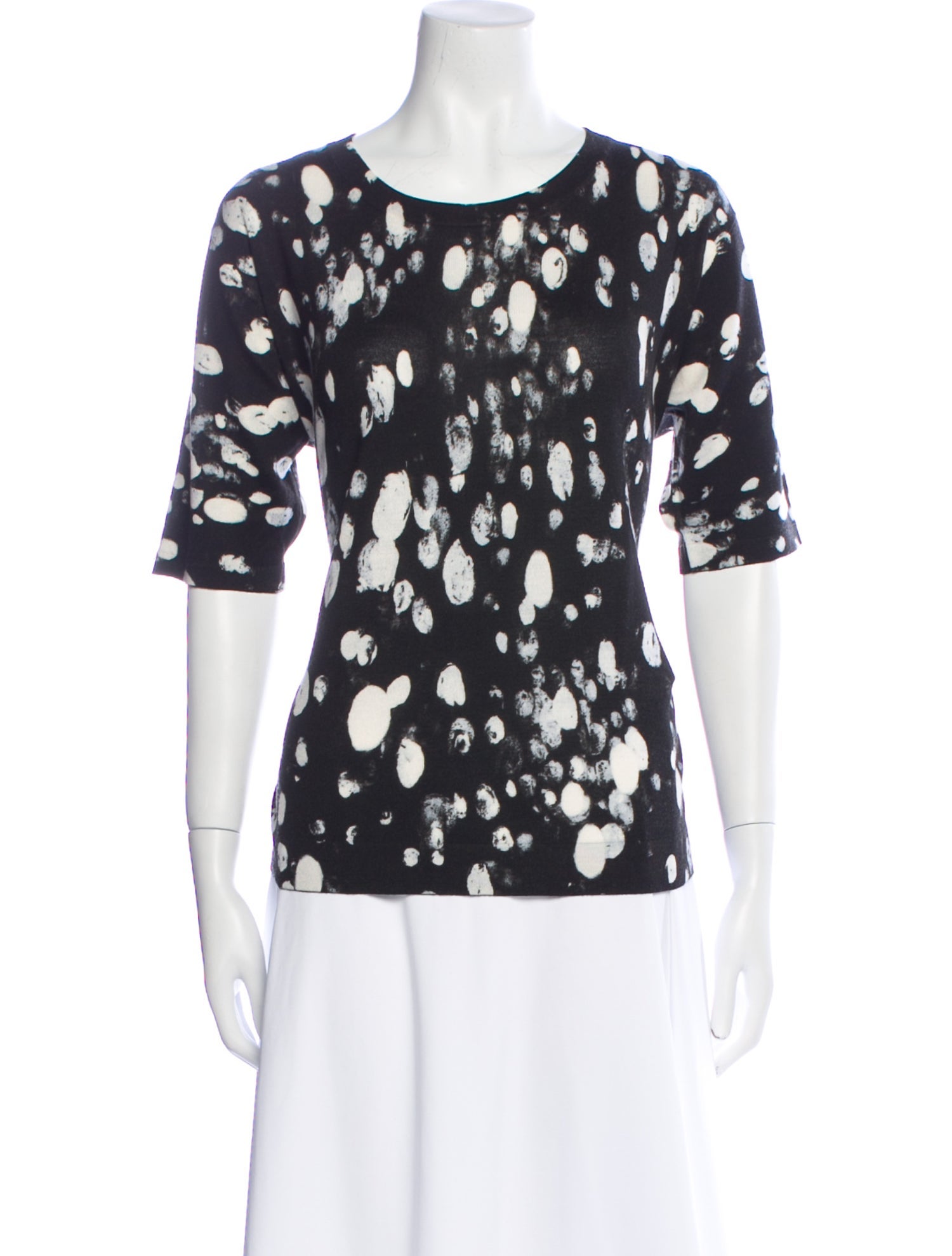 Escada Wool Floral Print Sweater