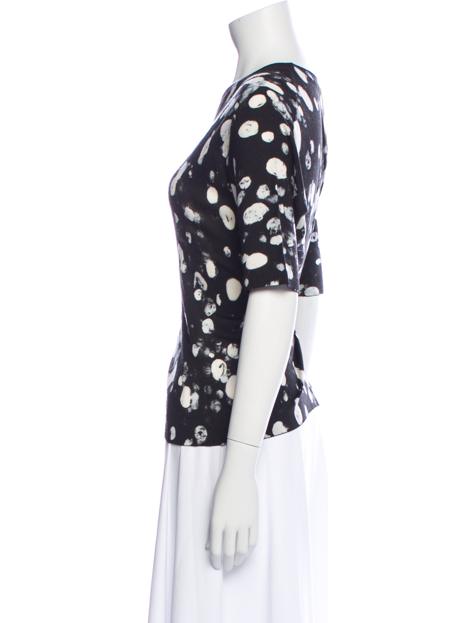 Escada Wool Floral Print Sweater