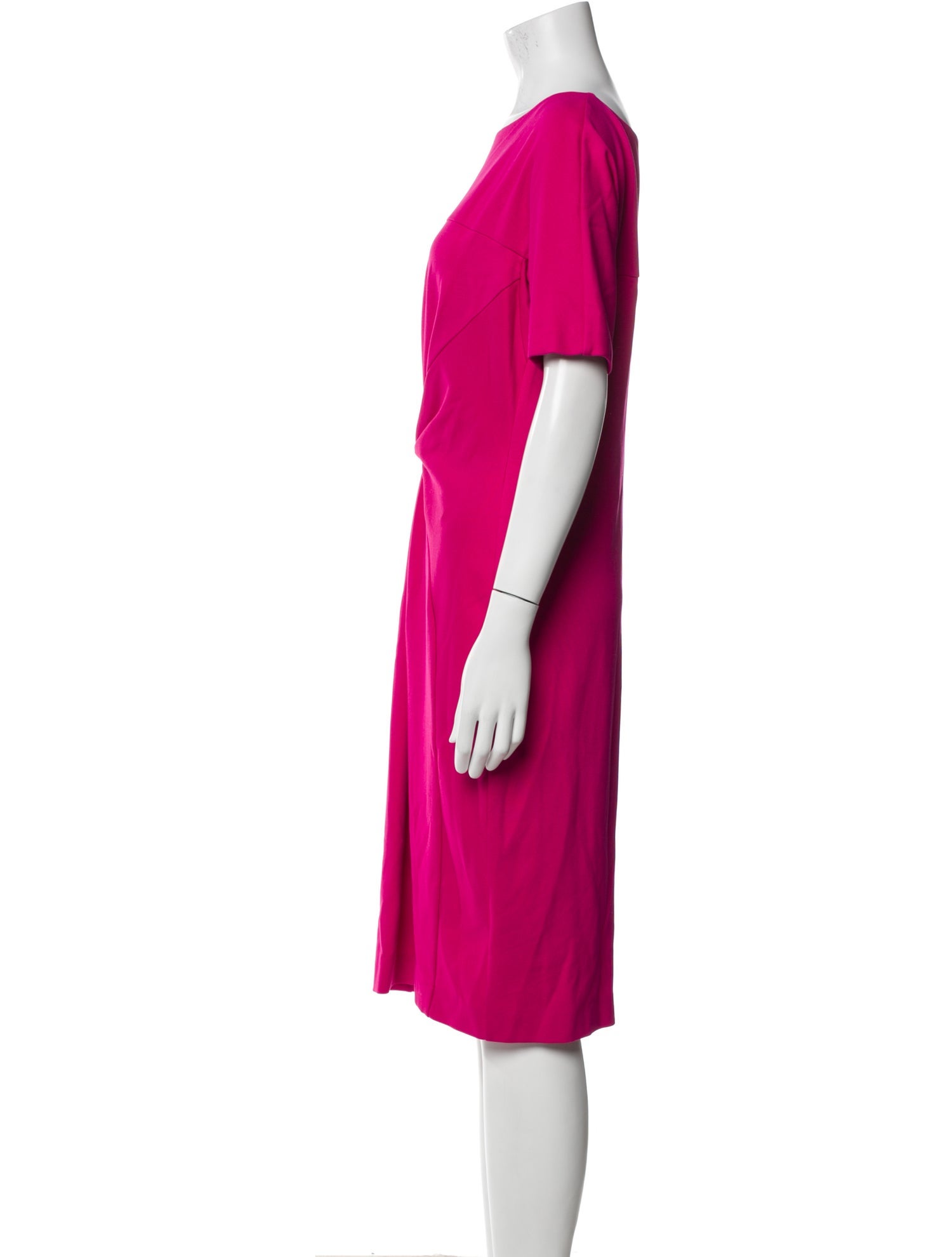 Escada Bateau Neckline Knee-Length Dress