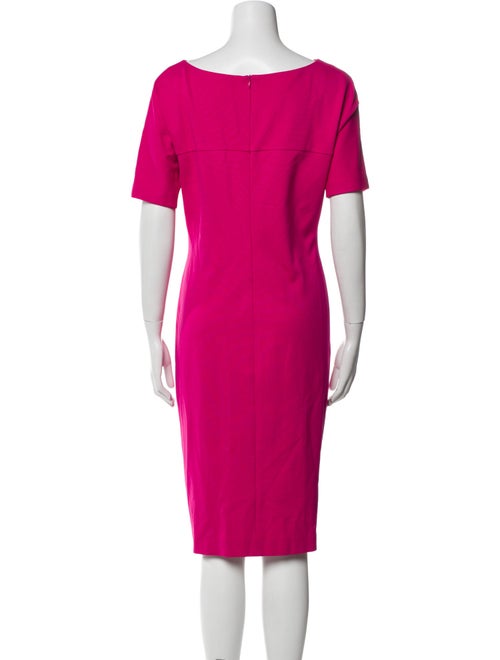 Escada Bateau Neckline Knee-Length Dress