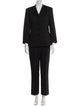 Escada Virgin Wool Striped Pantsuit