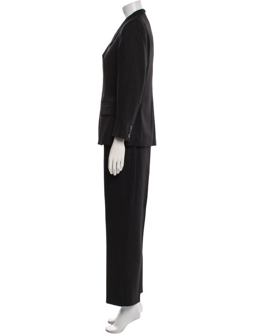 Escada Virgin Wool Striped Pantsuit