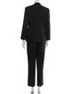 Escada Virgin Wool Striped Pantsuit