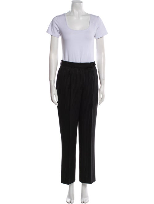 Escada Virgin Wool Striped Pantsuit