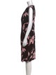 Escada Floral Print Midi Length Dress