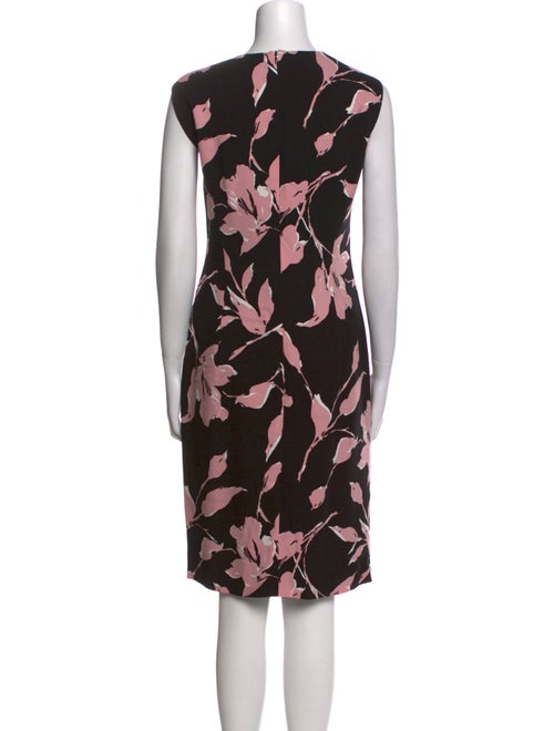Escada Floral Print Midi Length Dress