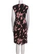 Escada Floral Print Midi Length Dress