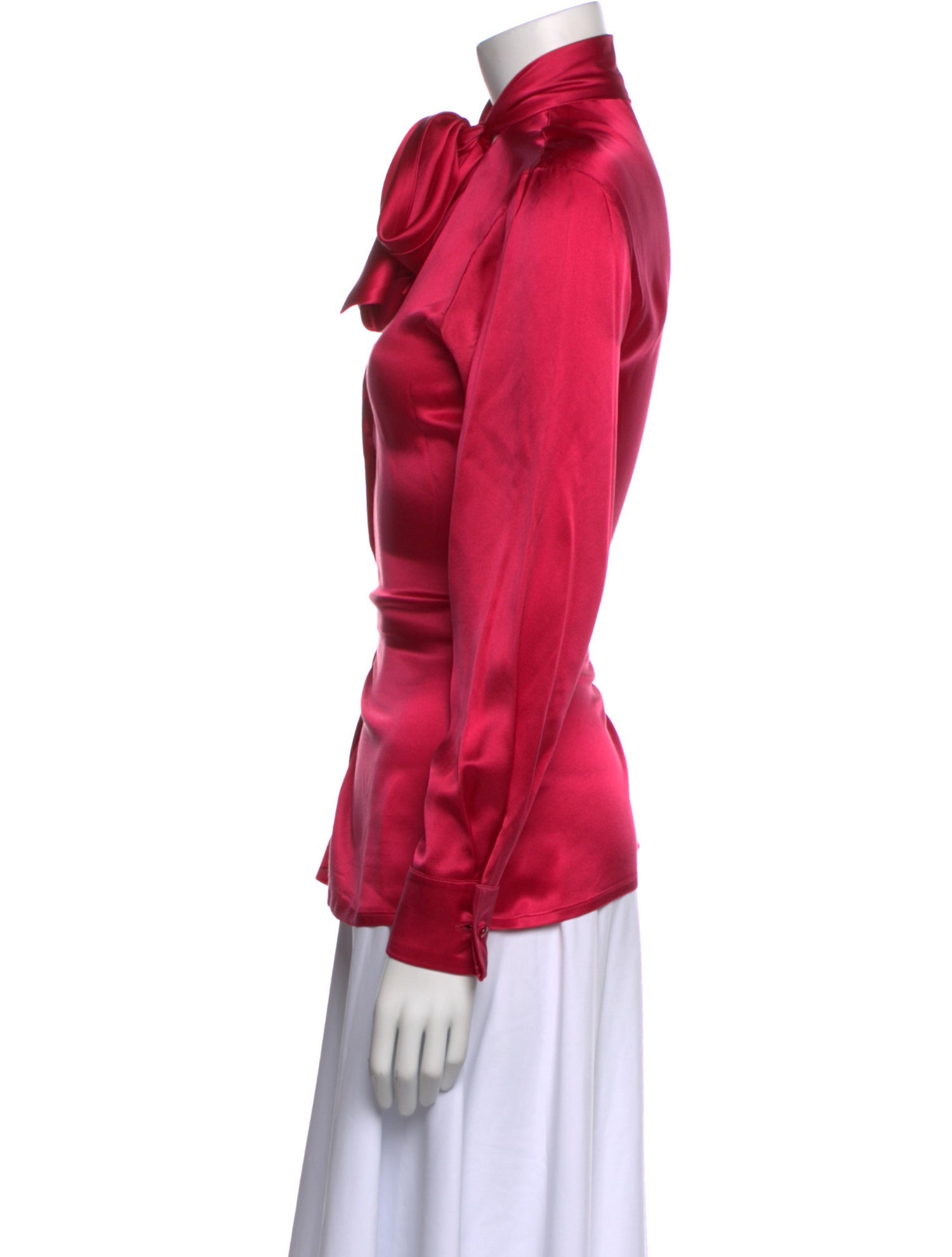 Escada Silk Tie Neck Top