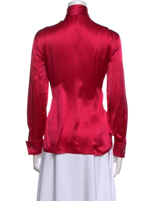 Escada Silk Tie Neck Top