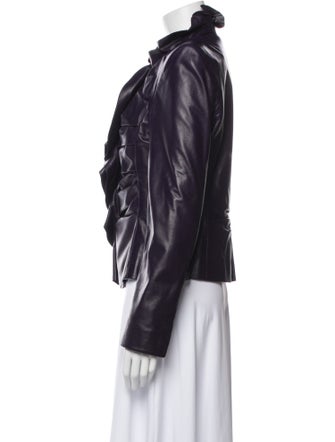 Escada Leather Biker Jacket