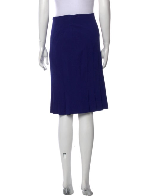 Escada Pleated Accents Knee-Length Skirt