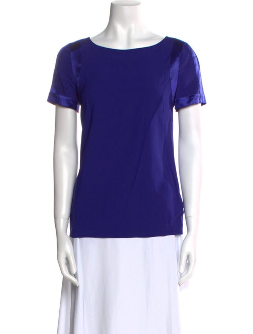 Escada Bateau Neckline Short Sleeve T-Shirt