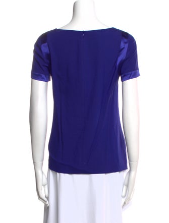 Escada Bateau Neckline Short Sleeve T-Shirt