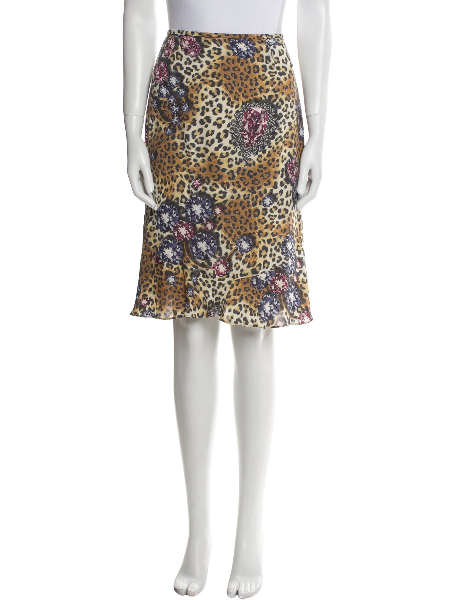 Escada Silk Knee-Length Skirt