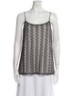 Escada Striped Square Neckline Top