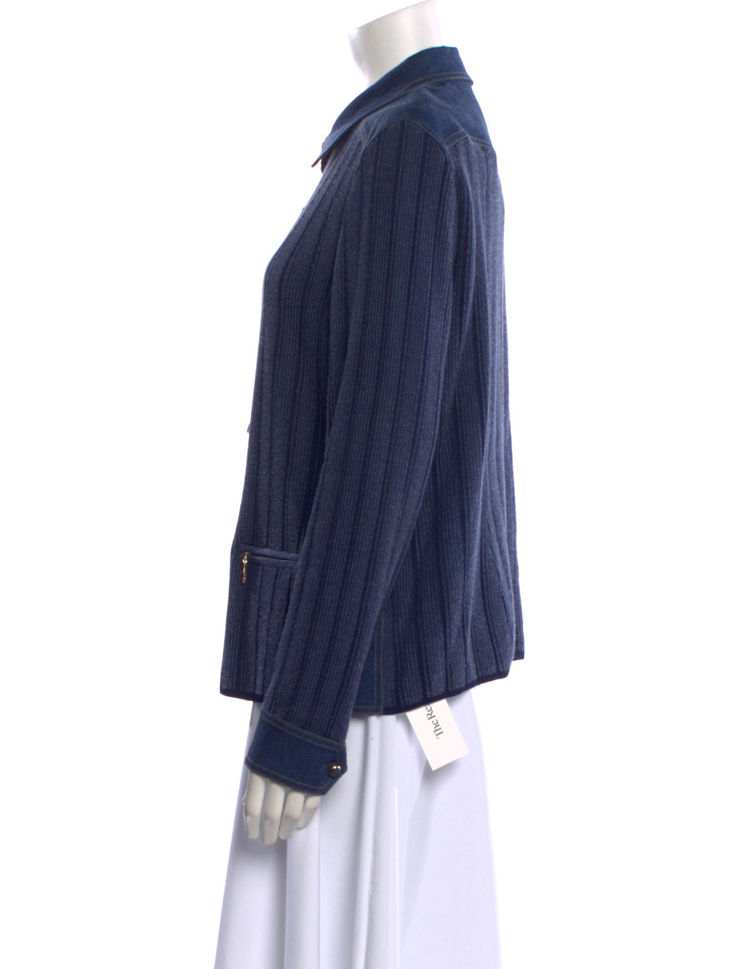 Escada Long Sleeve Button-Up Top