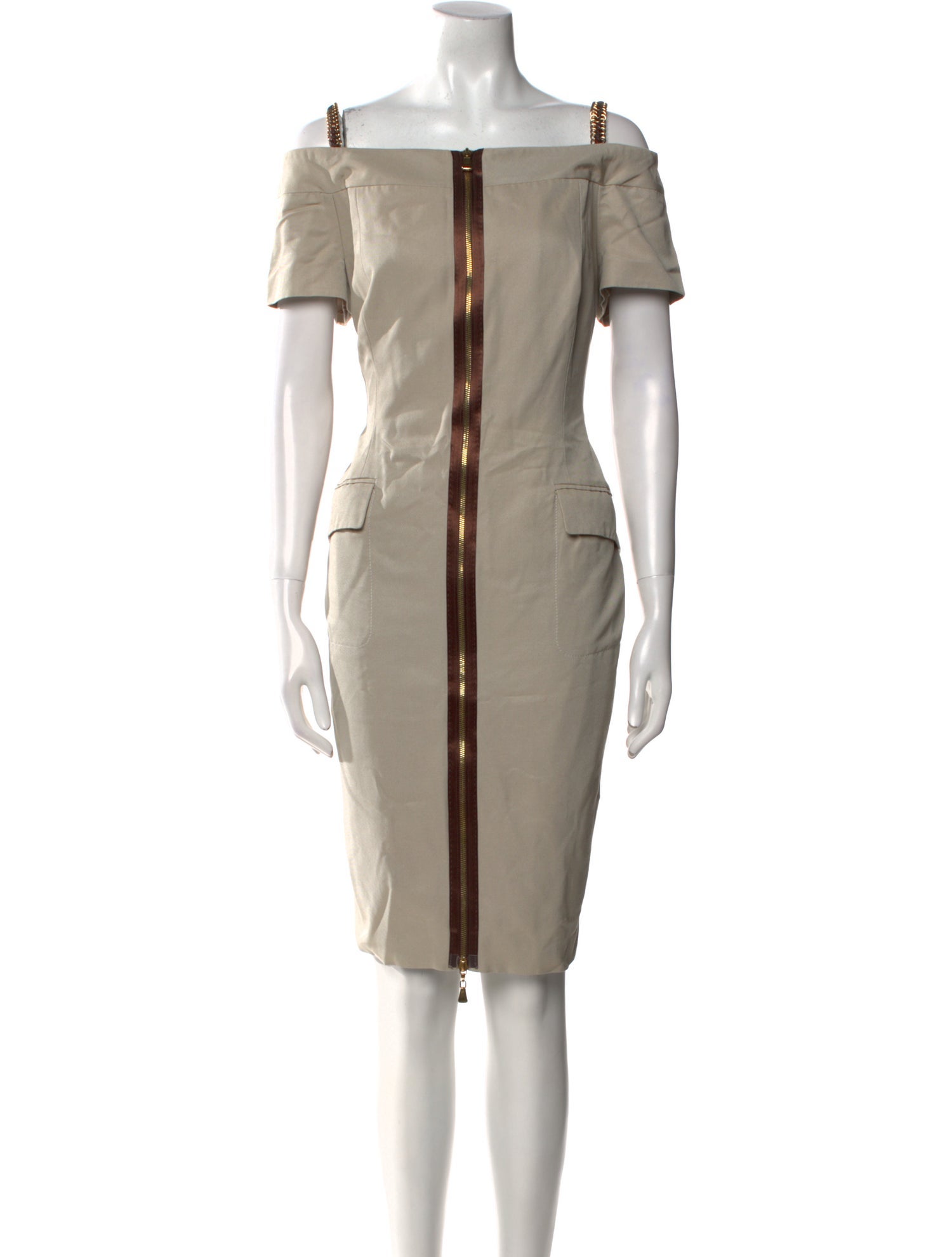 Escada Square Neckline Mini Dress