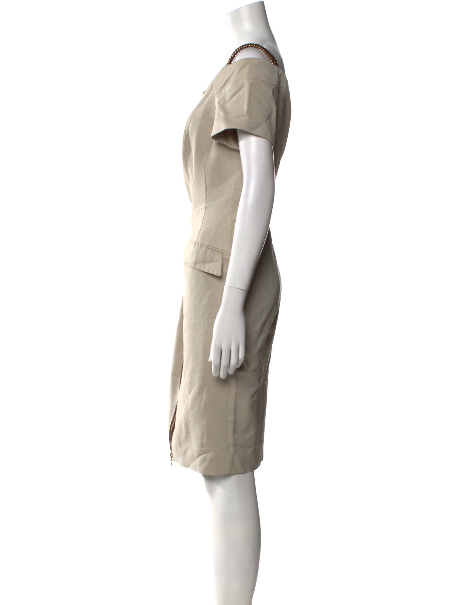 Escada Square Neckline Mini Dress