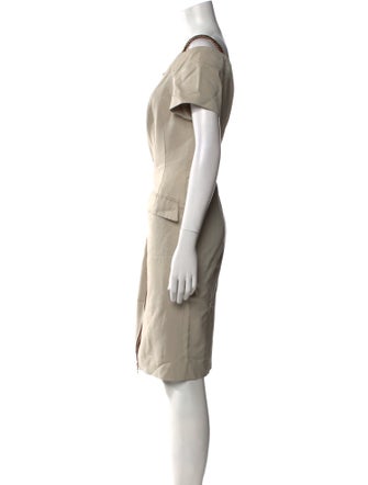 Escada Square Neckline Mini Dress