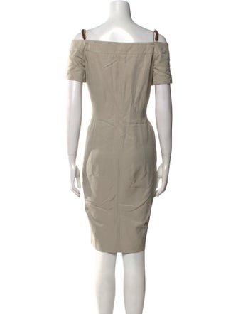 Escada Square Neckline Mini Dress