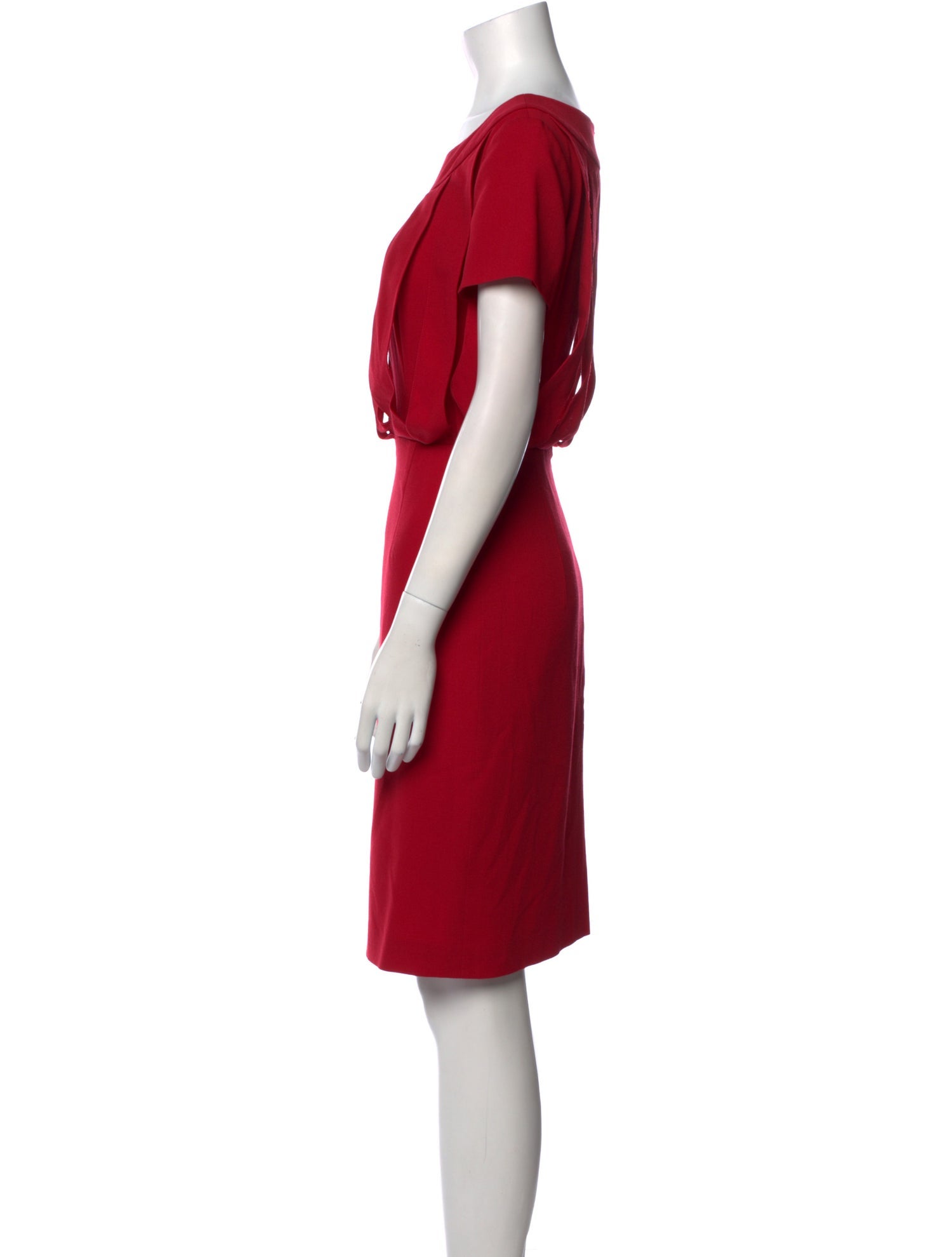 Escada Bateau Neckline Knee-Length Dress