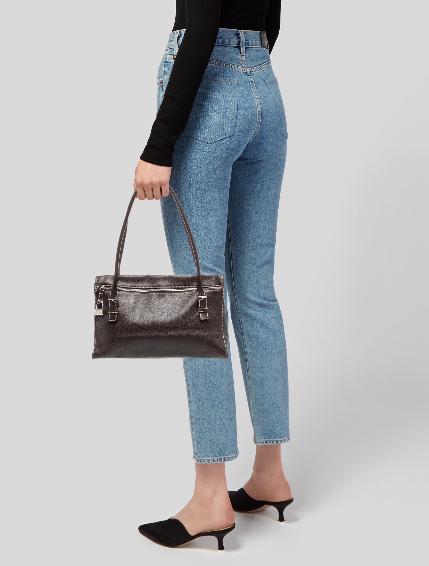 Escada Leather Shoulder Bag