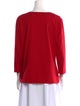 Escada Square Neckline Three-Quarter Sleeve Blouse