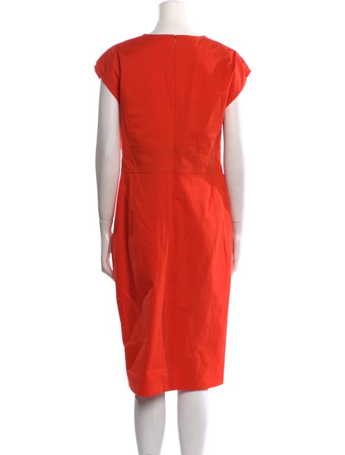 Escada V-Neck Midi Length Dress