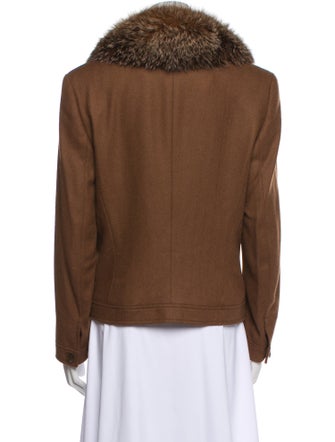 Escada Piacenza Exclusively Camel Hair Fur Jacket