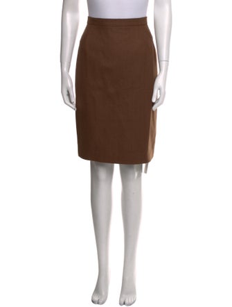 Escada Camel Hair Knee-Length Skirt