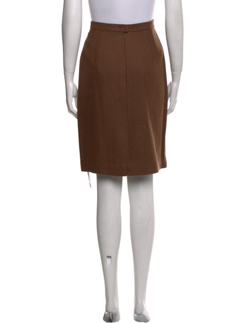 Escada Camel Hair Knee-Length Skirt