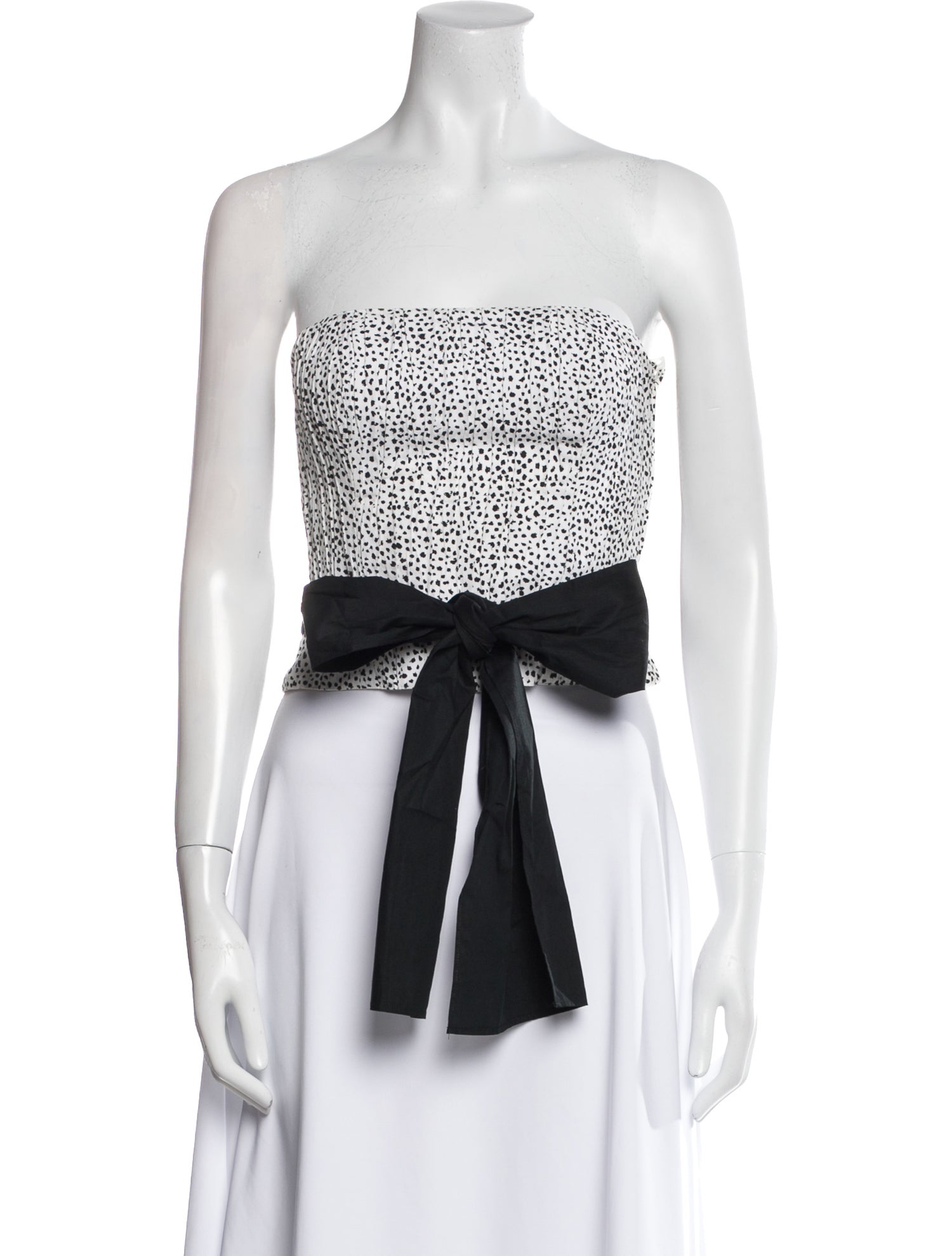 Escada Strapless Crop Top