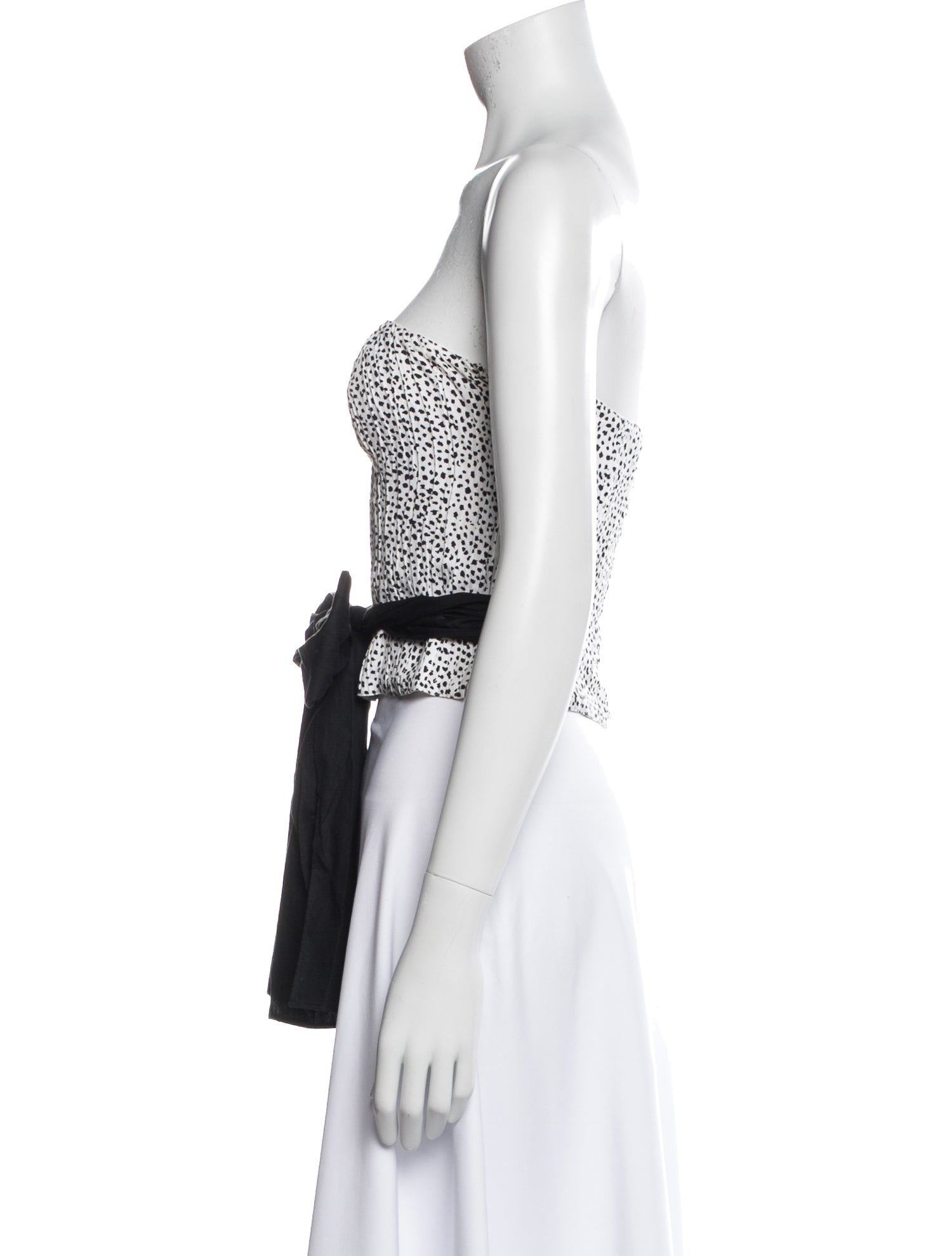 Escada Strapless Crop Top