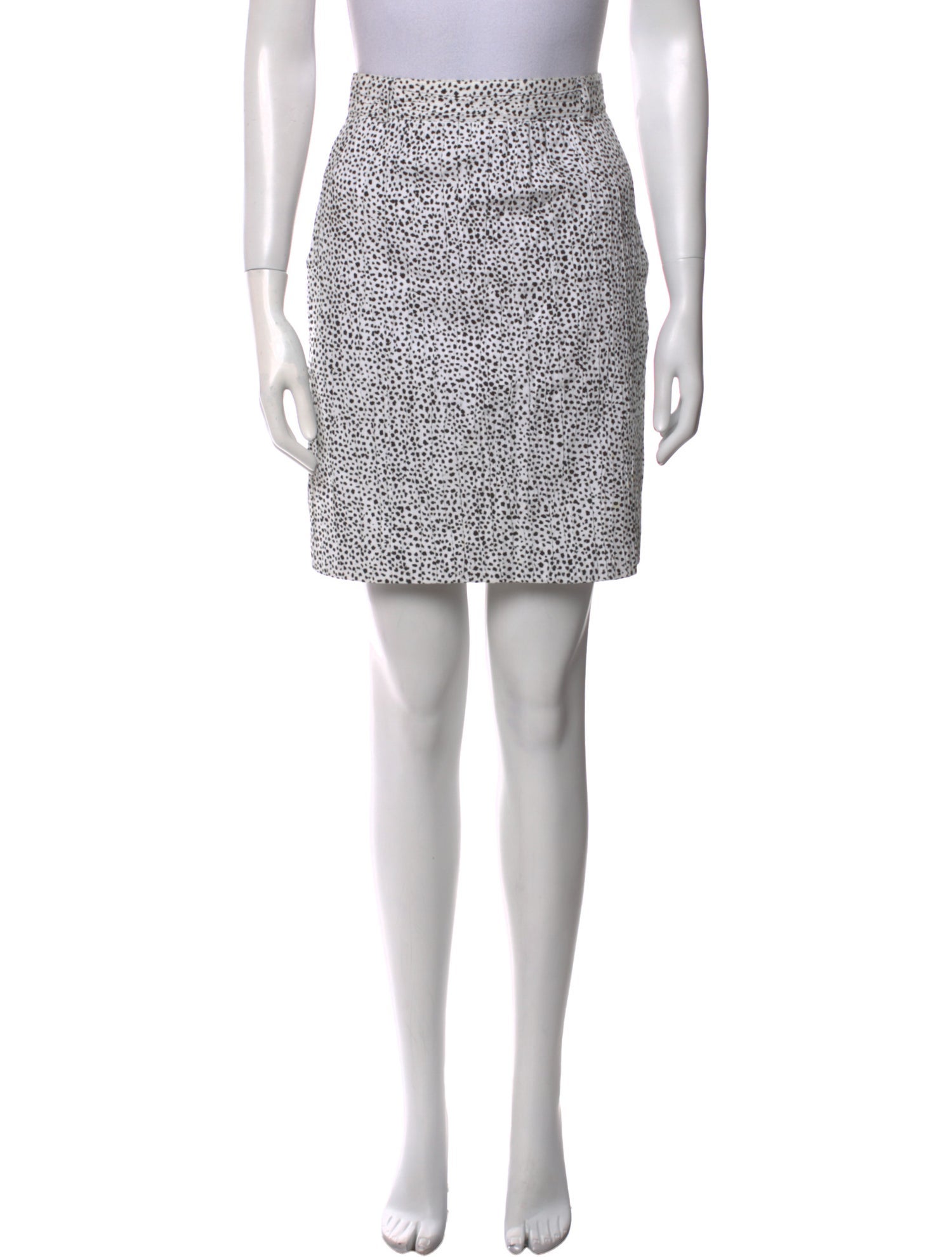 Escada Polka Dot Print Knee-Length Skirt